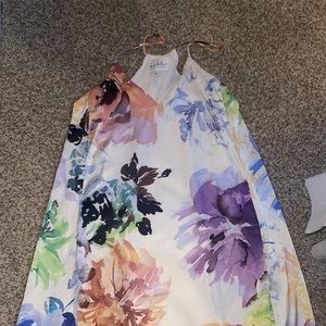 Nicole miller floral  maxi dress